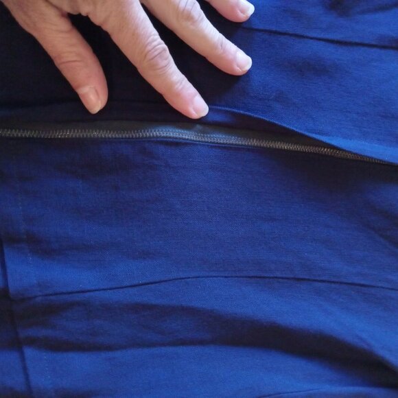 vintage navy dress 1930s charleston swing - Picture 3 of 5